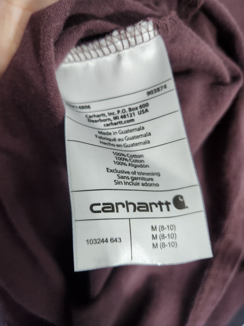 Carhartt Loose Fit Long Sleeve Tee in Maroon - Picture 5 of 5